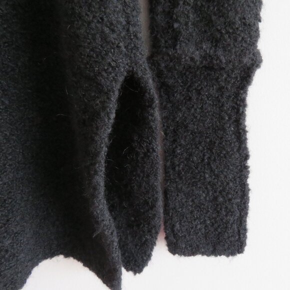 DEMOBAZA Nasma Black Knit Sweater Top Unisex Goth Ninja Futurist Utilitarian S - Picture 6 of 16